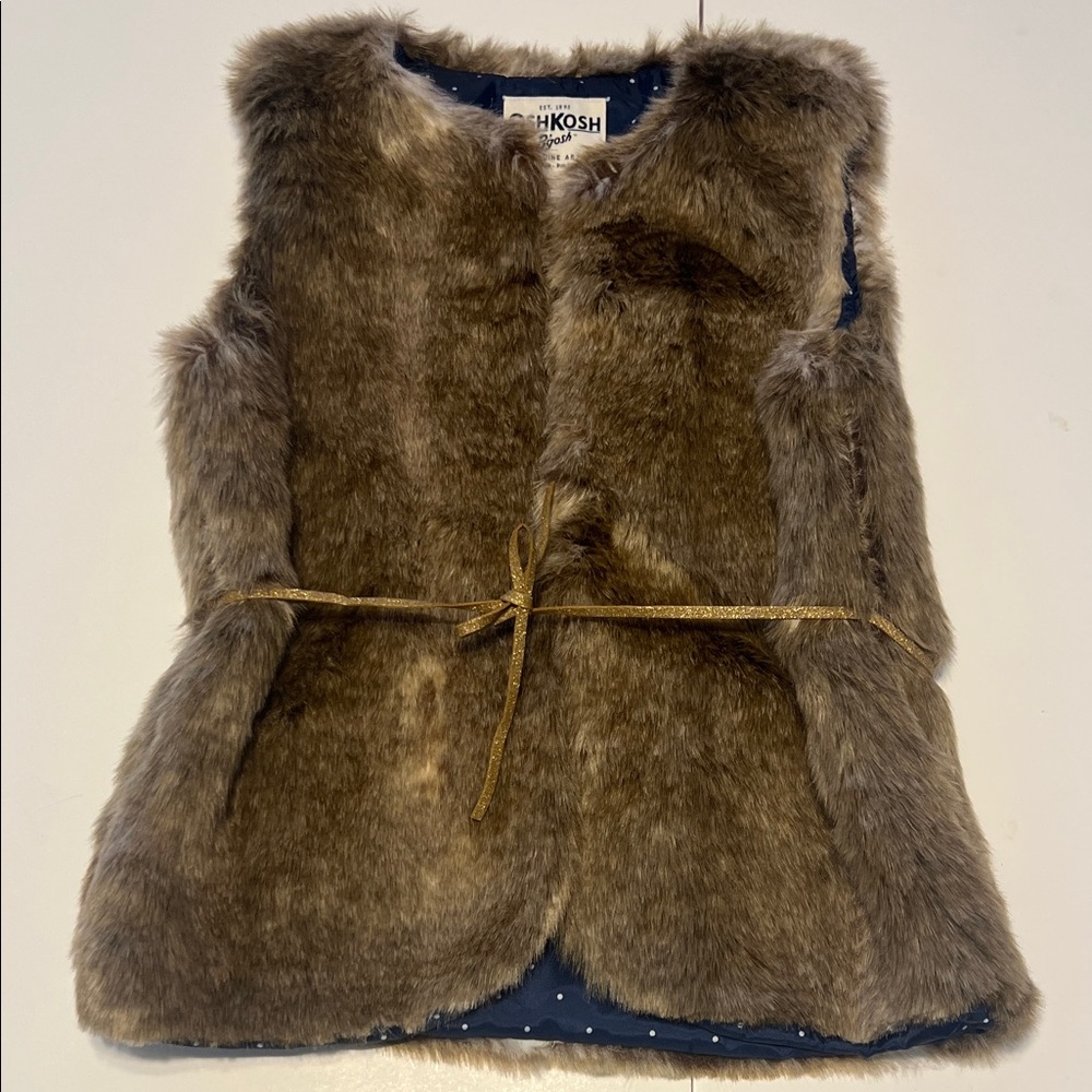 OshKosh B’gosh Faux Fur Vest with Belt